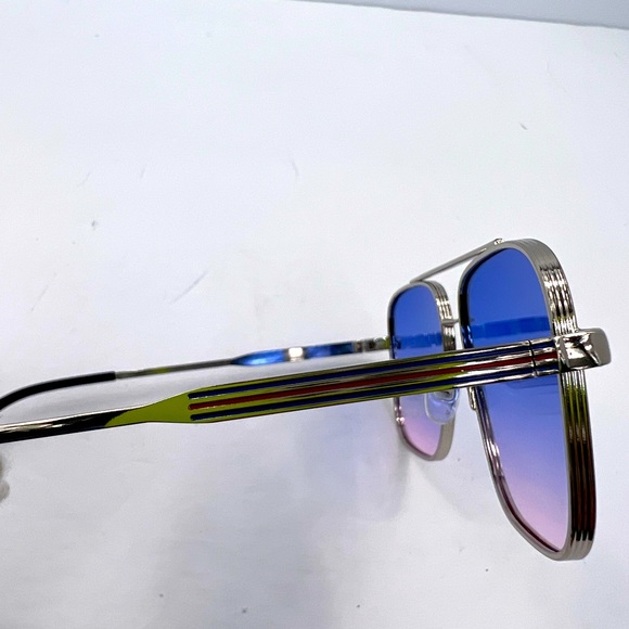 JOHN VARVANTOS UNISEX SILVER METAL SUNGLASSES,TRANSITION LENSE FROM LIGHT 2 DARK - Picture 5 of 12